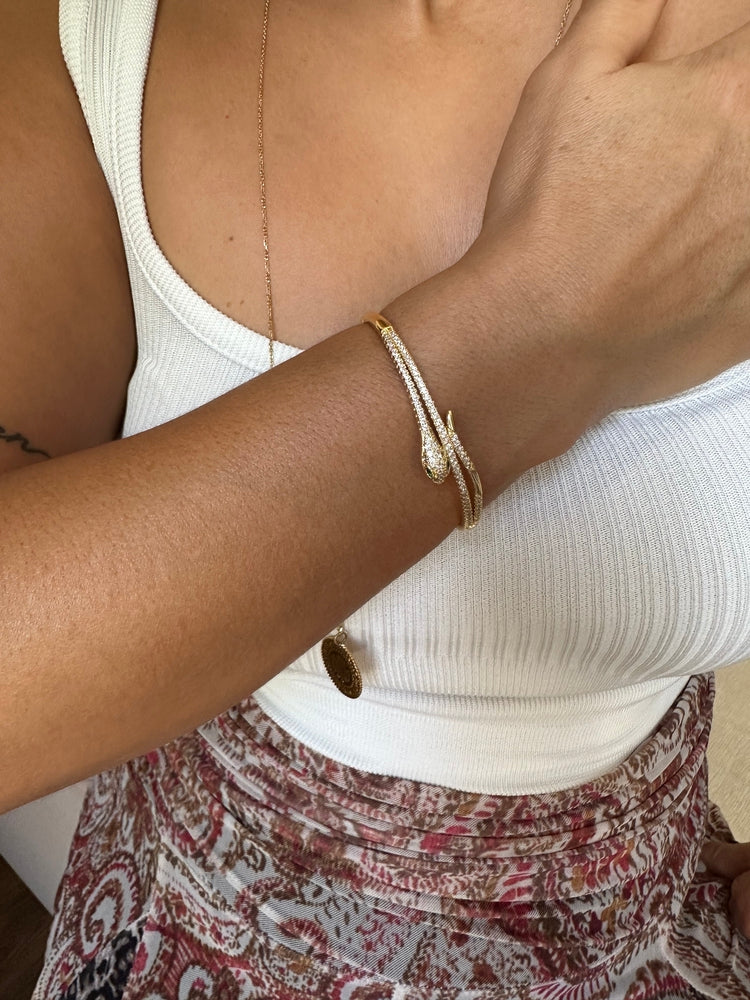 Gold taşlı bileklik