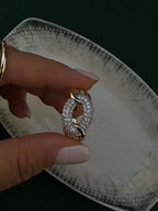 Taşlı yüzük gold