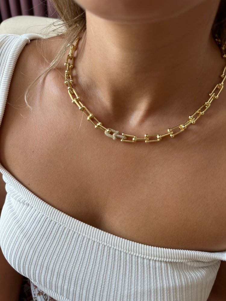 Tiffany gold kolye