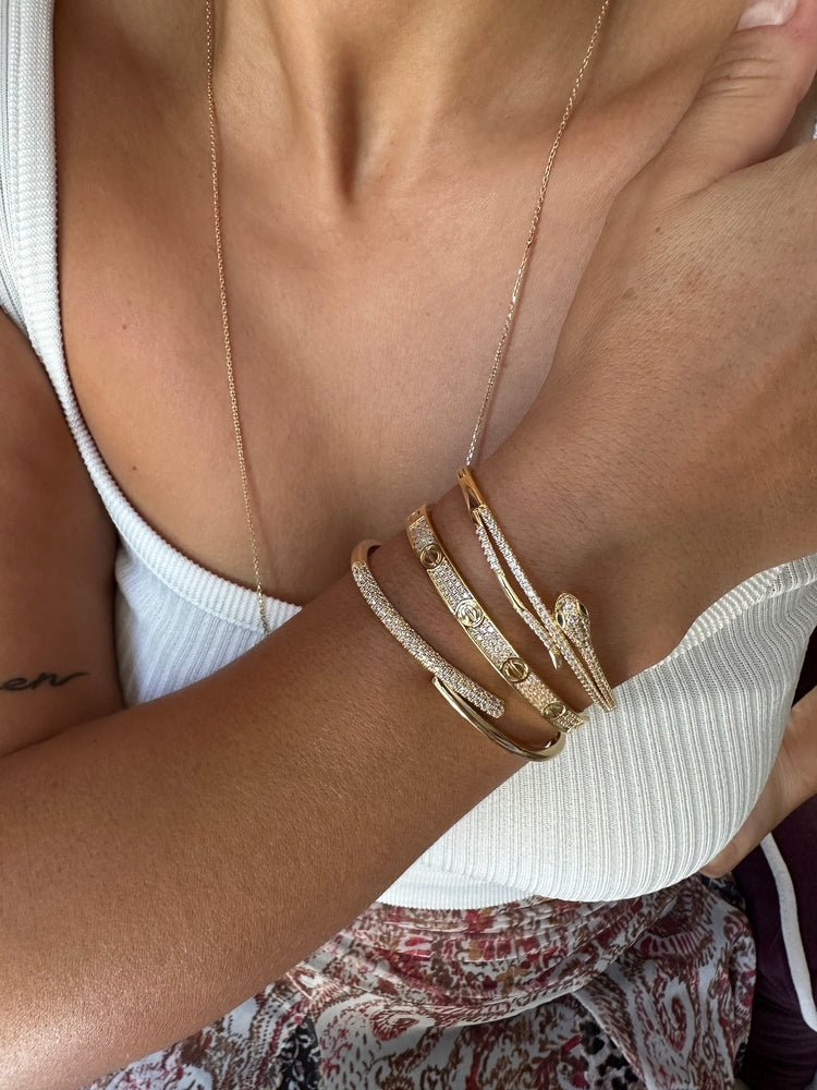 Gold taşlı bileklik