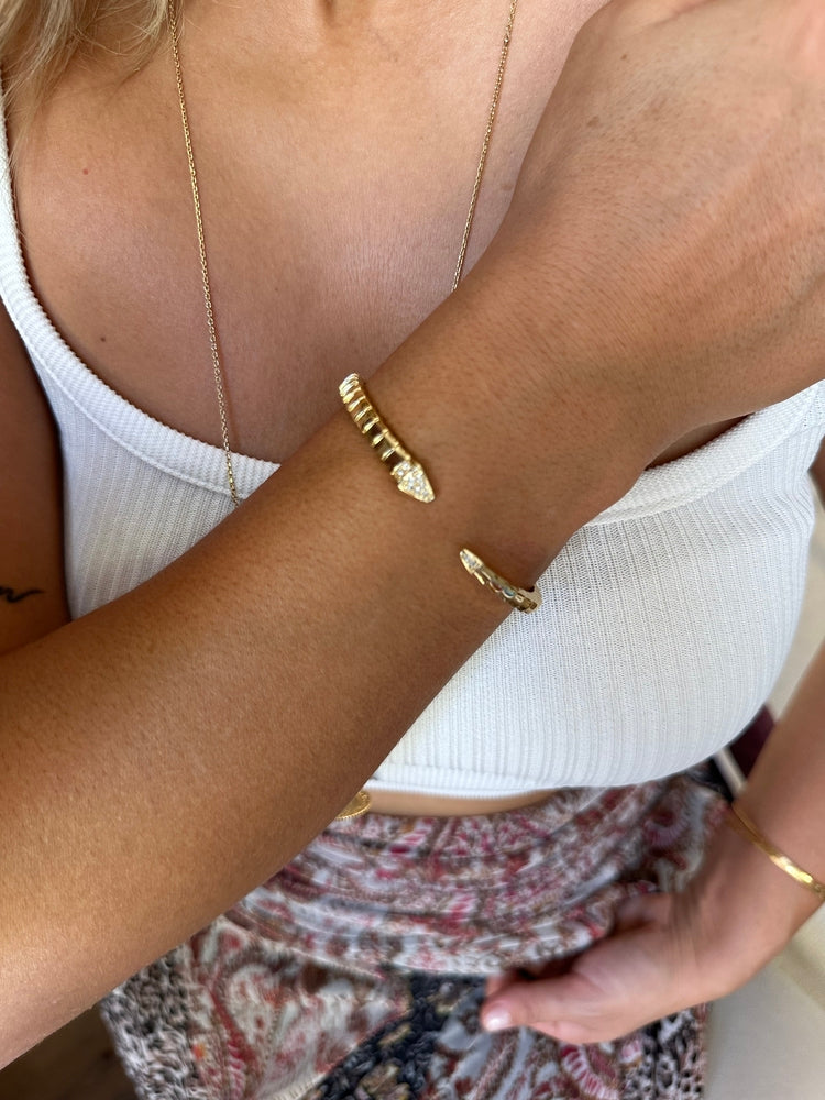 Gold yılan model bileklik