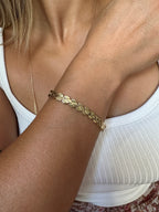 Gold kalp geçişli bileklik