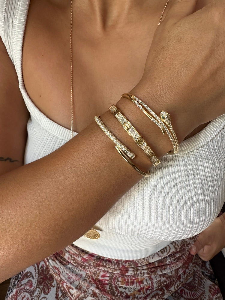 Gold taşlı bileklik