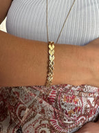 Gold kalp geçişli bileklik