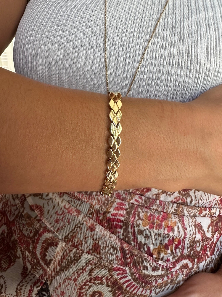 Gold kalp geçişli bileklik